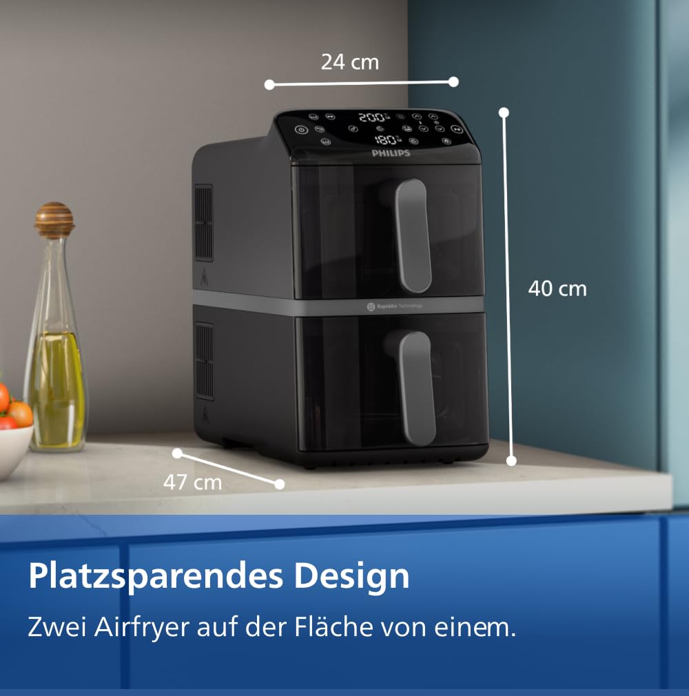 Philips Dual Basket Airfryer 10L