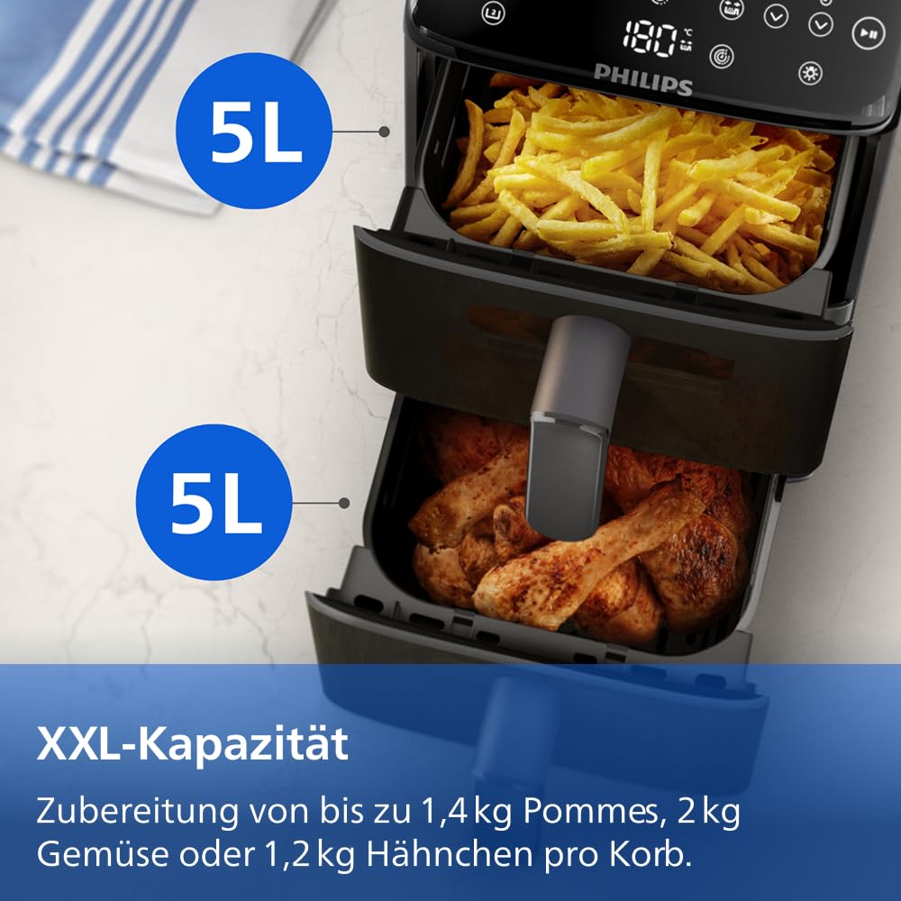 Philips Dual Basket Airfryer 10L