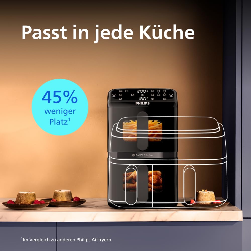 Philips Dual Basket Airfryer 10L