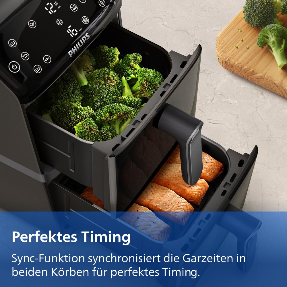 Philips Dual Basket Airfryer 10L
