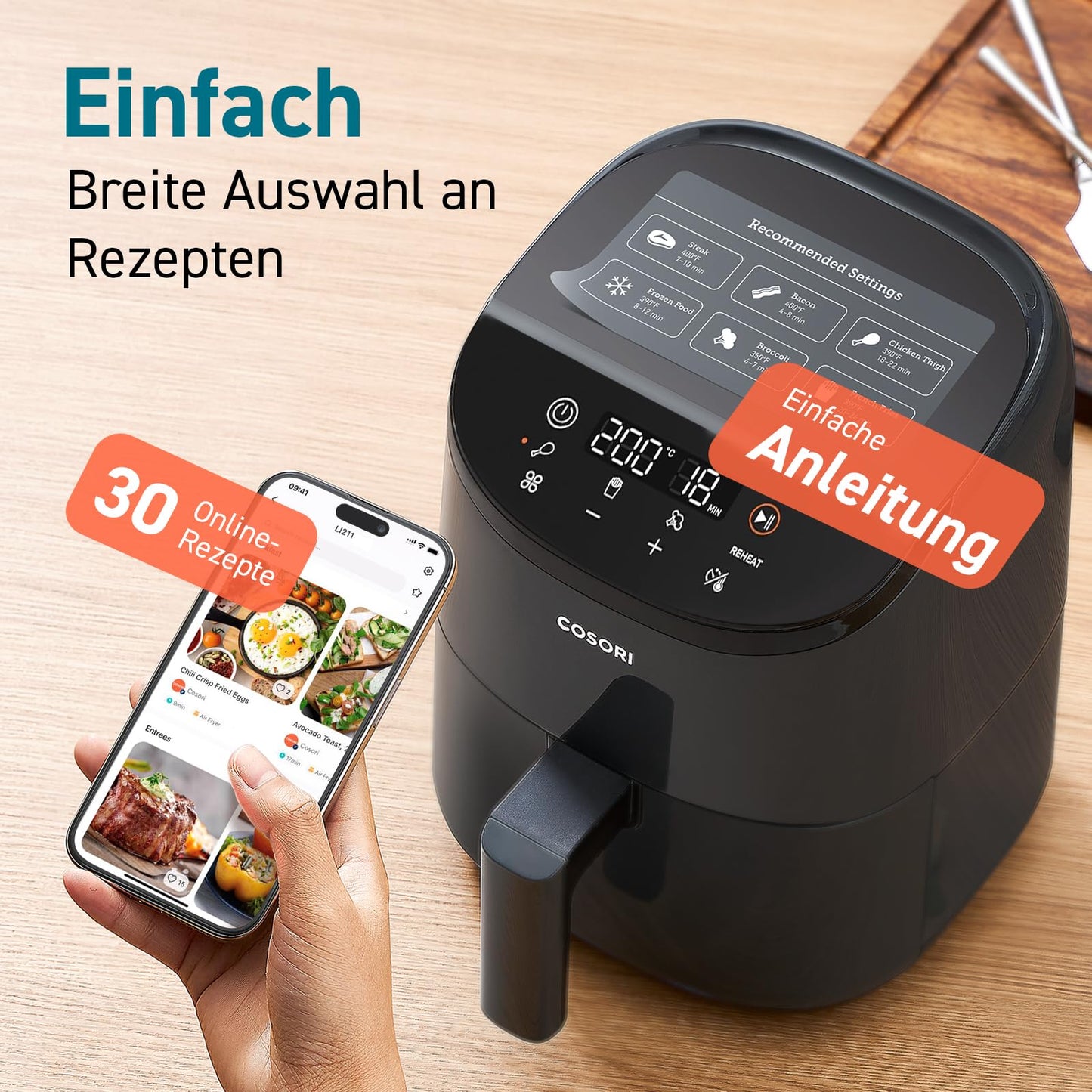 COSORI Airfryer 2L für 1 Person